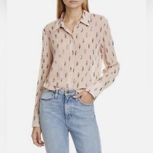 Equipment Metallic Silk Blend Blouse, Size S, EXCELLENT CONDITION